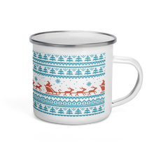 Load image into Gallery viewer, christmas mug, sleigh mug, christmas, Santa, free bird coffee
