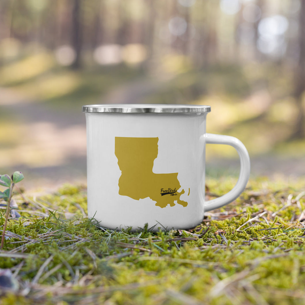 Louisiana Enamel Mug