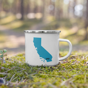 California 2 Enamel Mug