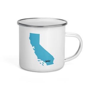 California 2 Enamel Mug