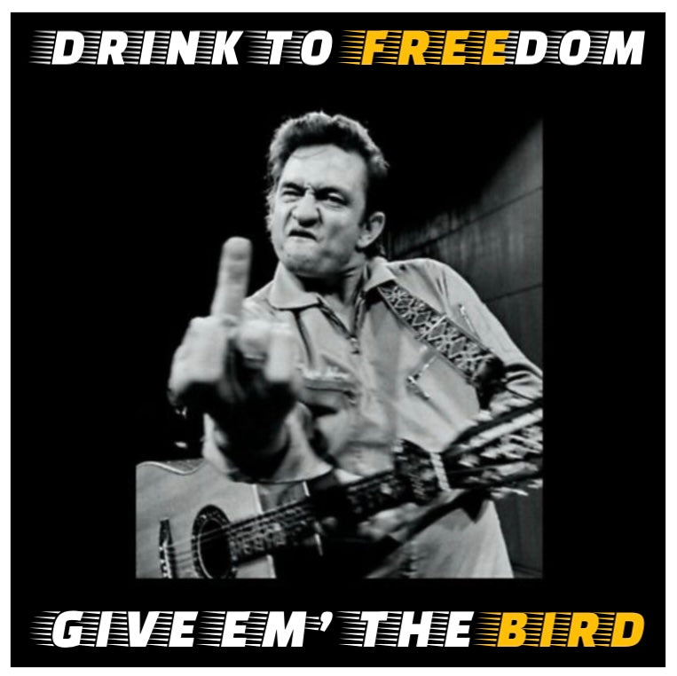 Johnny Cash Free Bird Sticker